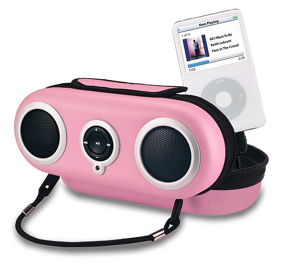 Cotton Candy Colored iHome19 iPod Speakers